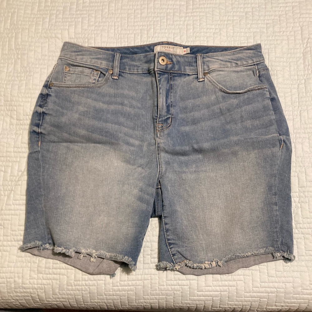 Torrid Bermuda Jean Shorts